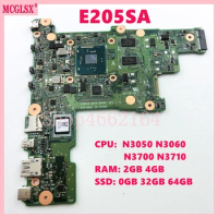 E205SA with N3050 N3060 CPU 2GB 4GB RAM 32GB SSD Notebook Mainboard For ASUS E205S E205SA Laptop Motherboard