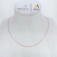 Kalung Emas Regal/Nori Rose Gold Model Serut 17K - Peonia by Swan Jewellery RG - 1,23 gr