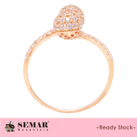 Cincin Bola Batu Double Gold 10K Semar Nusantara