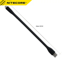 2023 Nitecore Micro-USB/ USB-C Flexible Stand Charging Cable For TUP Tube TIP THUMB TINI MH Series Flashlight T360 HC65 Headlamp