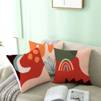 Sarung Bantal Lempar Morandi, Reka Bentuk Abstrak MH, Sarung Kusyen, Penyesuaian Percuma Corak dan F