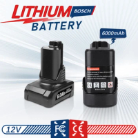 12V Bosch 6Ah Li-ion BAT420 BAT411 Replacement Battery for Bosch BAT411 BAT412 BAT413 BAT414 10.8V Battery Cordless Power Tools