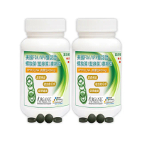 【赫而司】螺旋藻/藍綠藻2罐(共360錠高單位400mg美國QAI生機藍藻素食植物蛋白膳食纖維維生素B群排便順暢)