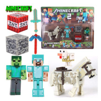 My World Peripl Toy Puzzle Assembled Building Blocks Model Figure Doll Zombie Ornaments Mould