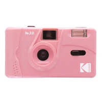 Kodak Retro M35 135 35mm Reusable Film Camera Yellow/Classic Blue/Flame Scarlet with Flash Function Reusable Film Camera