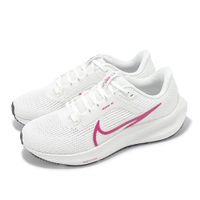 Nike 慢跑鞋 Wmns Air Zoom Pegasus 40 女鞋 白 粉紅 小飛馬 氣墊 運動鞋 FV0984-100