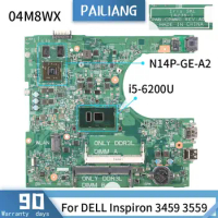 CN-04M8WX For DELL Inspiron 3459 3559 14236-1 04M8WX SR2EY i5-6200U 216-0864046 Mainboard Laptop motherboard DDR3 tested OK