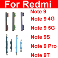 Power Volume Side Button For Xiaomi Redmi Note 9 4G 5G Note 9S Note 9 Pro Note 9T Volume Button Power Side keys Repair Parts