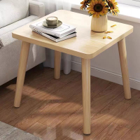 Small table, small square table, coffee table, living room, small household, rental house, rental, simple bay window, bedroom, sofa side table
