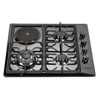 Custom Combi Stove Cooker Stainless Steel Electric Hob Natural Induction Gas Cooker 4 Burners Built In Gas Stove Cooktops
