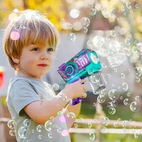 10 hole handheld fully automatic Leak-Proof bubble machine electric Bubble Guns Maker Bubble Toy Outdoor Relaxing children toys