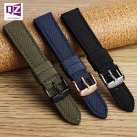 Nylon watchband for I-WC CITIZEN Seiko SKX007 SKX009 wristband 18 19 20 21 2223 24mm Watch Strap comfortable Leather Lining Band