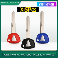 5Pcs Blank Motorcycle Uncut ignition Key For Kawasaki Ninja ZX6R ZX10R ZZR400 Z750 Z800 Z1000 VERSYS ER6N ER6F ER6R