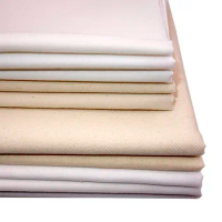 Thick and Thin Raw Cloth White Cloth Tofu Fabric Pure Cotton Polyester Cotton Cloth Handmade Sofa Pillow Backpack Bag Fabric