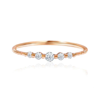 【ides 愛蒂思】情人送禮 日系輕珠寶14K玫瑰金系列鑽石戒指/優雅
