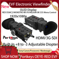 PortKeys View Finder OEYE-RED 3G-SDI/4K HDMI EVF Electronic Viewfinder OLED Display For Blackmagic Panasonic Sony Canon Cameras