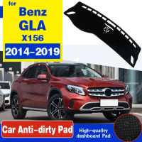 For Mercedes Benz GLA X156 Anti-Slip Mat Dashboard Cover Sunshade Dashmat Accessories GLA180 GLA200 GLA220 GLA250 220 220d AMG