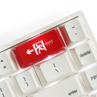 Exit Red Black Backlit Backspace Keycaps For Cherry Mx Switch Mechanical Gaming Keyboard OEM Profile Back Space Keycaps