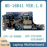 Mainboard MS-16R41 VER:1.0 With SRFCR I5-9300H CPU For MSI MS-16R41 Laptop Motherboard GTX1650 / GTX1650TI 100%Full Working Well