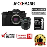 JPC KEMANG Fujifilm XT4 Fuji X-T4+XF 16mm F1.4 R WR GARANSI RESMI BL+Memory64GB