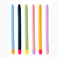 Silicone Pen Case For Apple Pencil 2 Cover Color Matching Stylus Protective Case Non-slip Anti-fall Pen Cover 2 Generation