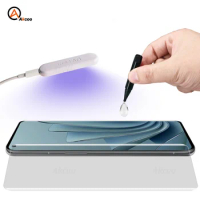 Akcoo UV Tempered Glass for OnePlus 9 Pro Screen Protector Full Screen Glue Fingerprint Unlock for Oneplus 10 pro film