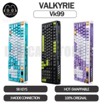 VALKYRIE VK99 Gamer Mechanical Keyboard 3 Modes USB/2.4G/Bluetooth Wireless Keyboards Hot Swap RGB Backlit Gaming Keyboard Gifts