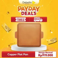 Debellin Copper Grill Flat Series Anti Lengket Atau Pemanggang BBQ