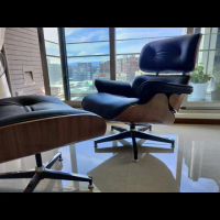 北歐伊姆斯真皮躺椅/Eames Lounge Chair休閒椅/時尚經典沙發椅(經典名椅)