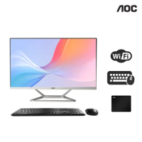 AOC All-in-One PC Business Desktop 23.8" FHD Screen AMD R3 3200U 512 GB 16GB RAM Windows 11 Home Wi-Fi 6 Wired Keyboard&amp;Mouse