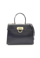 Salvatore Ferragamo Pre-Loved Salvatore Ferragamo Gancini Handbag leather black
