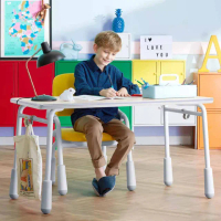 【kidus】120公分桌面升降書桌椅組 HS012+SF200(書桌 成長書桌 升降桌 兒童桌 學習桌 成長桌 遊戲)