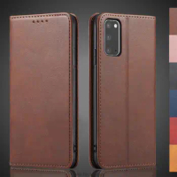 Magnetic attraction Leather Case for Samsung Galaxy S20 FE / S20 FE 5G 6.5" Holster Flip Cover Wallet Phone Bags Fundas Coque