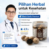 Black Garlic Lanang Premium 1KG | Bawang Hitam Solo Fermentasi Berkualitas
