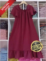 (PROMO) Daster Fuji Crinkle Airflow Premium Dress Laura Crinkle Airflow Daster Crinkle One Size MARO
