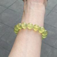 Icy Apple Green Serpentine Jade in 14mm