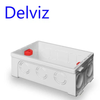 Delviz Wall Switch BOX Wall Socket Cassette,146mm Plastic Materials, For Wall Light Switch EU Standard Internal Mount socket box