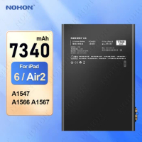 NOHON Tablet Battery for iPad 6 iPad6 A1547 A1566 A1567 7340mah Replacement Batteries for iPad Air 2 Air2 Bateria Free Tools