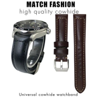 19mm 20mm 21mm 22mm Hot Selling Cowhide Watch Strap for Tudor Longines Hamilton Mido Certina Handmade Genuine Leather Watchband
