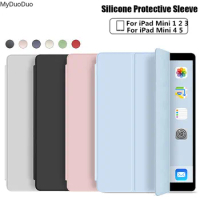 Smart Cover For iPad Mini 1 2 3 4 5 6 7.9 inch Ultra Slim PU Leather Case PC translucent back case for Apple ipad mini 5 4 3 2