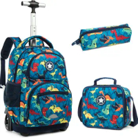 Kids 16 inch School Rolling Backpack Bag girls School Trolley Bag for boys Laptop Trolley Backpack Children Rolling luggage Bags