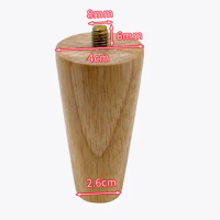8/10/15cm Solid Wood Furniture Leg Straight Feet Sofa Bed Cabinet Table And Chair Replacement Feet Sloping Feet Replacement