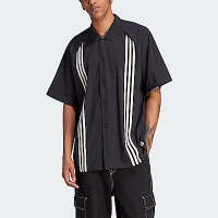 Adidas Wntr Hack Shirt HZ0720 男 短袖 襯衫 亞洲版 經典 休閒 寬鬆 舒適 黑白