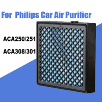 For Philips Car Air Purifier HEPA Filter ACA250 ACA251 ACA301 ACA308 Compatible HEPA Carbon Filters