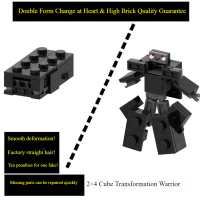 MOC Tương thích LEGO Transforming Mecha 2x4 Khối xây dựng gạch Đồ chơi cho trẻ em Quà tặng sinh nhật