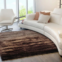 【Fuwaly】歐密黑金地毯-160x230cm(簡約 素色 柔軟 客廳 起居室)