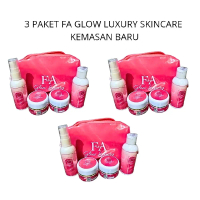 Kemasan Baru 2 dan 3 Paket Skincare FA Glow / F & A Skin Glow isi Toner / Facial wash / day cream / 