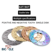 BOLANY For Cycling Parts 130 BCD Folding Bike Chainwheel 54T 56T Chain wheel Bicycle Tooth Chainring Positive Negative Tooth