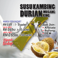 1 sachet P7 SUSU Kambing Durian Musang King Goat Milk