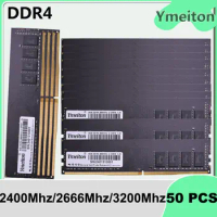 Ymeiton DDR4 50 PCS universal memoriam memory ddr4 2400MHz 2666MHz 4GB 8GB 16GB 32GB U-DIMM RAM 288-pin PC memory card wholesale